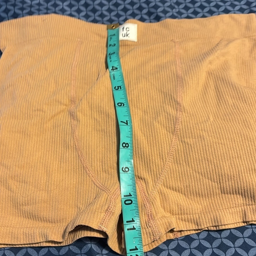 FCUK tan Ribbed Shorts - Picture 6 of 9